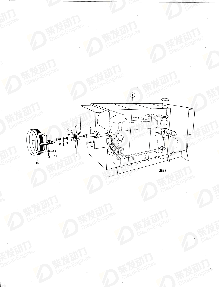 volvo penta Axle shaft 836167 Drawing volvo penta Axle shaft 836167 Drawing